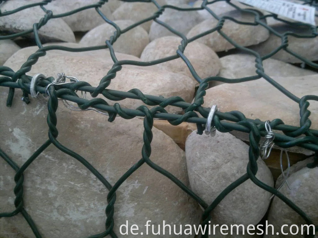 Hot Dipped Galvanized Hexagonal Wire Mesh Riverbank Gabion Box2